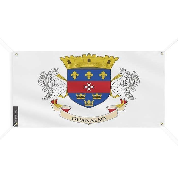 Saint Barthélemy Flag Banner 6 Grommets 80x160cm Polyester