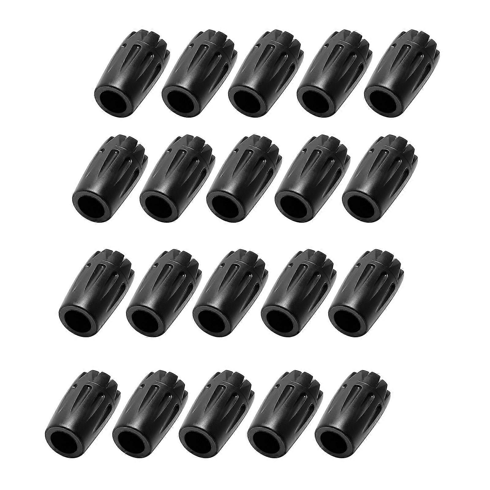 20pcs Walking Stick Bottom Pad Thicken Trekking Poles Cane Tip Protectors for Improved Stability on Walks