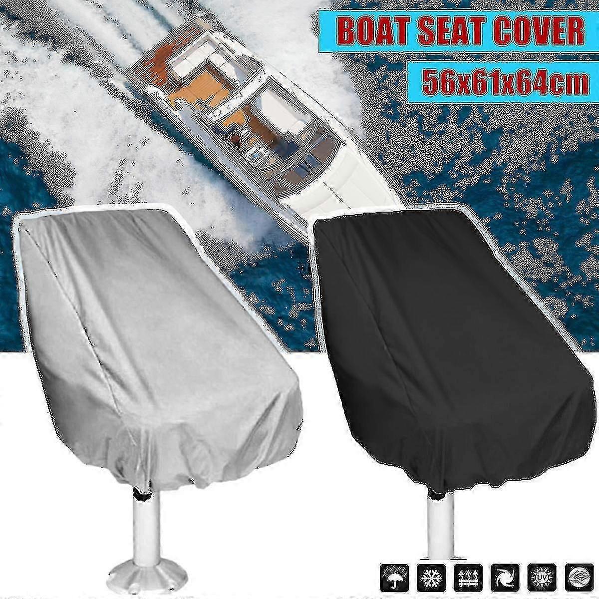 غطاء مقعد قارب, خارجي مقاوم للماء بوليستر قابل للطي قاعدة عائمة قارب الكابتن مقعد مقعد كرسي غطاء مقعد لدلو الدلو مقعد خلفي ثابت 61x56x64 سم