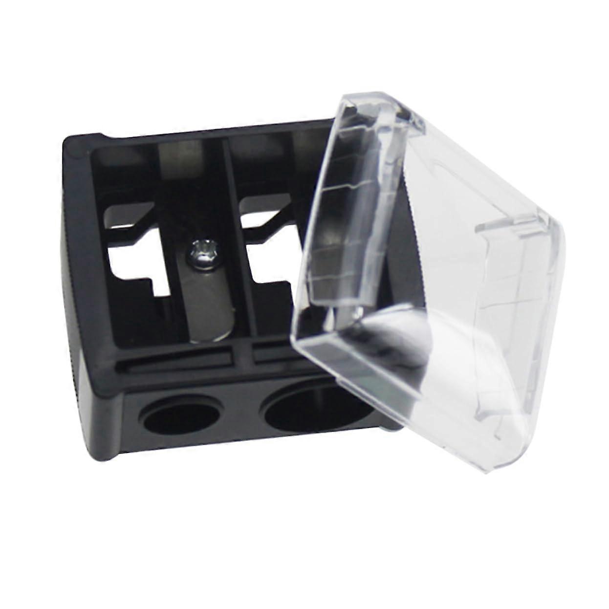 Mini Eyebrow Pencil Sharpener 30pcs Set Double Hole Design for Lip Liner Eyeliner and Carry
