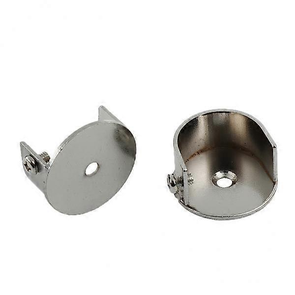 3X Wall Mounted Recess Bracket Durable Curtain Rods Brackets Drapery Pole Ends