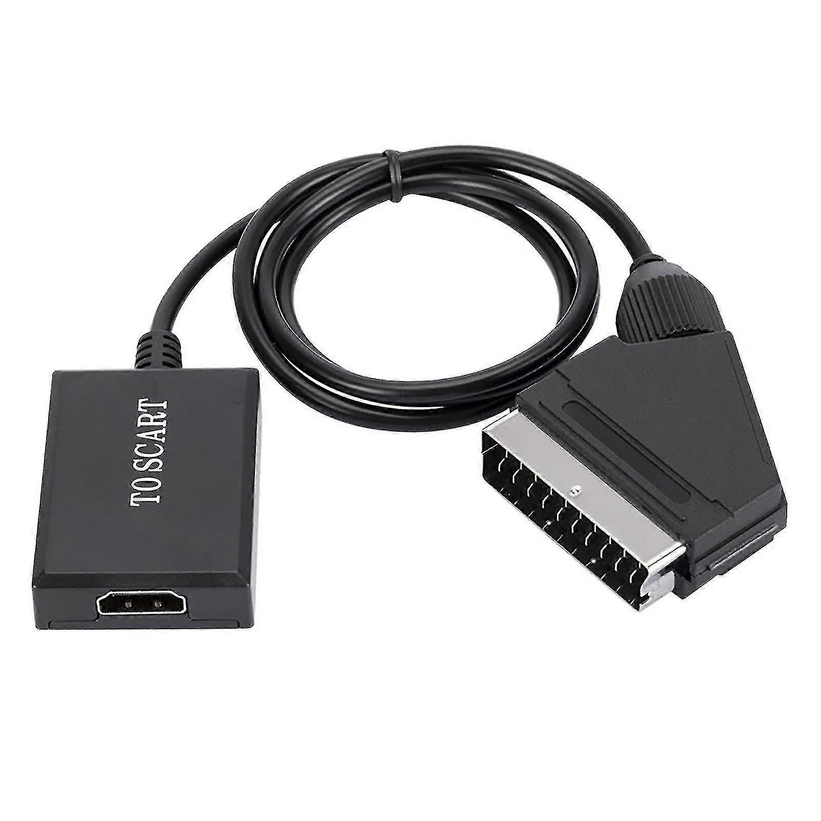 Hoge helderheid Scart-naar-HDMI-videoadapter: plug-and-play, 1080p, stabiele prestaties