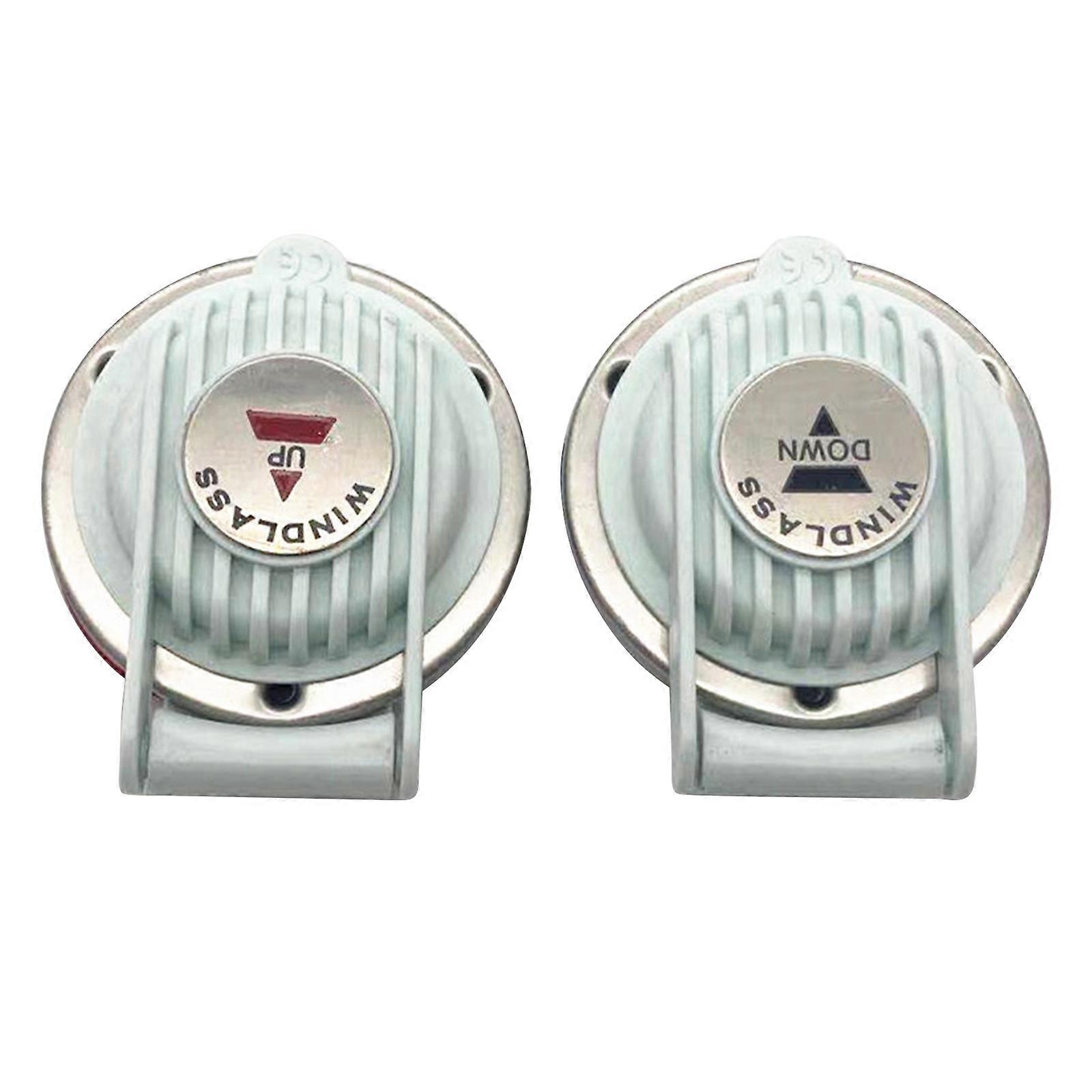 Pair 12V 24V Windlass Foot Switch Winch Foot Switch Up and Down Winch Switch Replacement Boat Foot Switch Multicolor