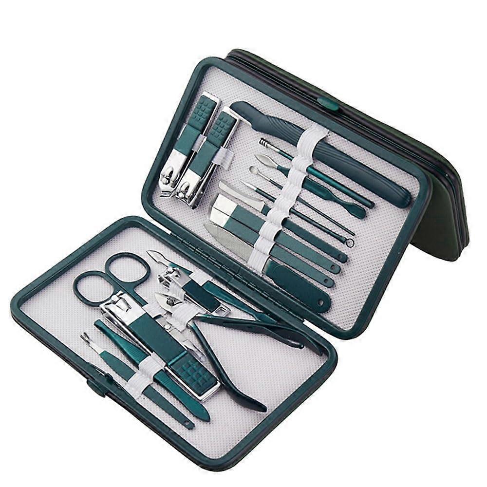 ネイルクリッパーセット18個ステンレス製マニキュアペディキュアキット家庭用、ギフト用