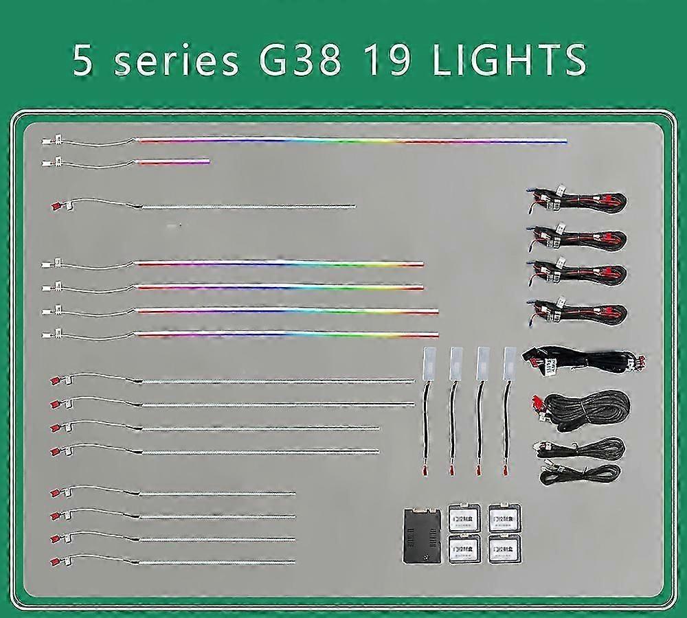 11 لون أدى غطاء مكبر الصوت لسيارات BMW G30 G38 5 Series Ambient Lamp Midrange Tweeter Hifi Music Stereo Horn Ambient Light Decorate