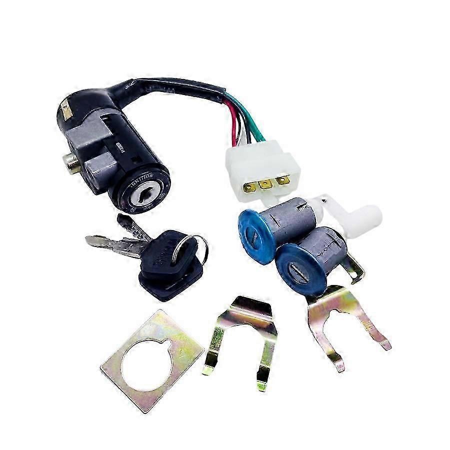 1 Set 5 Pin Motorcycle Full Lock Engine Power Door Start Switch Locking Buffer Scooter Parts For Honda Dio50 Zx50 Af27 Af28