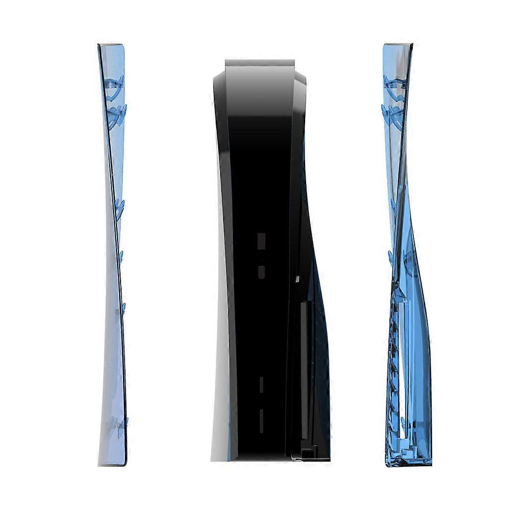 Anti-Scratch Transparent Skin Hard for Shell Protective for Case Host Cover Replacement Plate for UHD Version Console Clear Blue