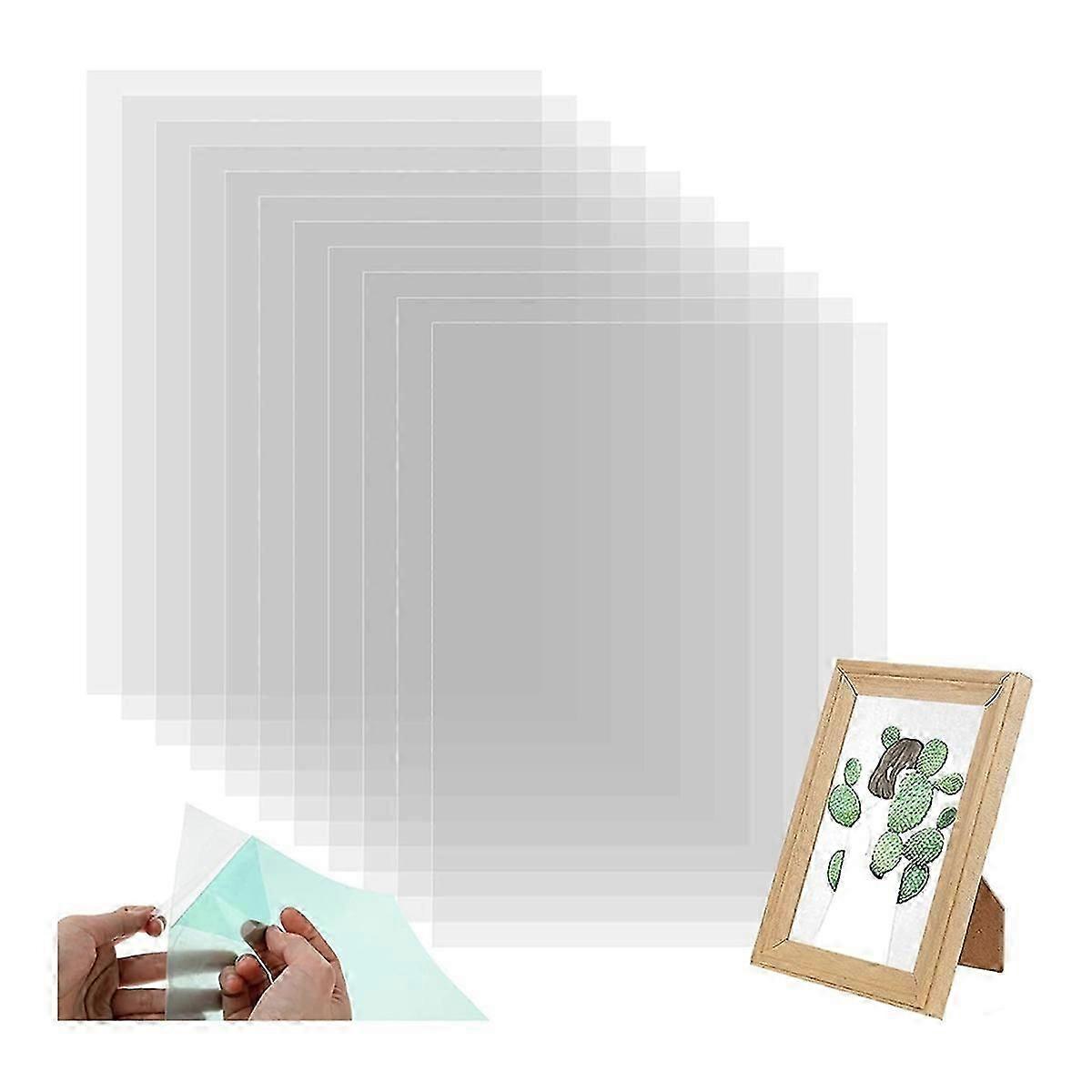50pcs Clear Acetate Sheets  parent Plastic Sheets Heat Embossing Cards for DIY Scrapbook Photo Frames