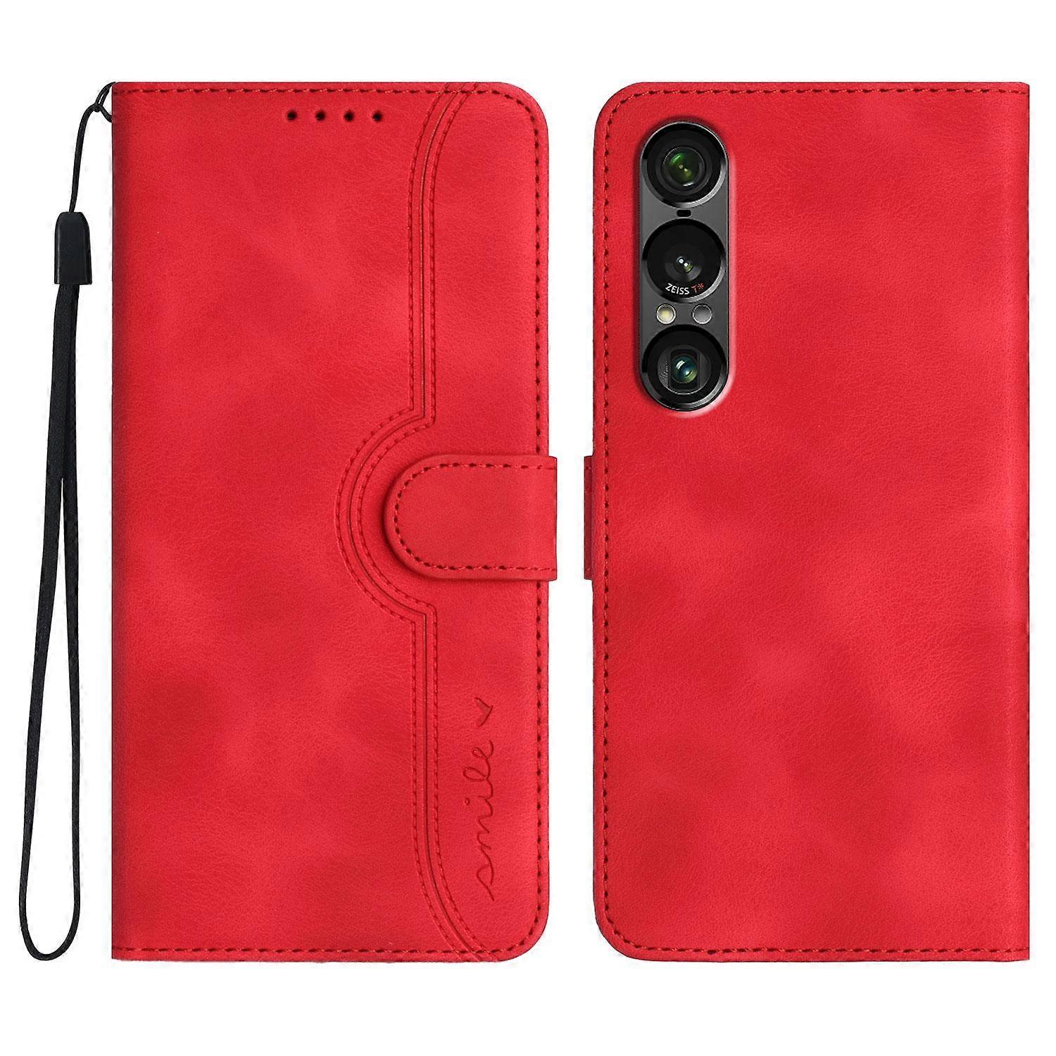 Heart Pattern Skin Feel Leather Phone Case