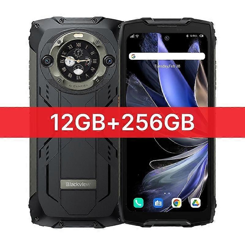 هاتف بلاك فيو BV9300 برو 24 جيجابايت + 256 جيجابايت ، هاتف متين أسود