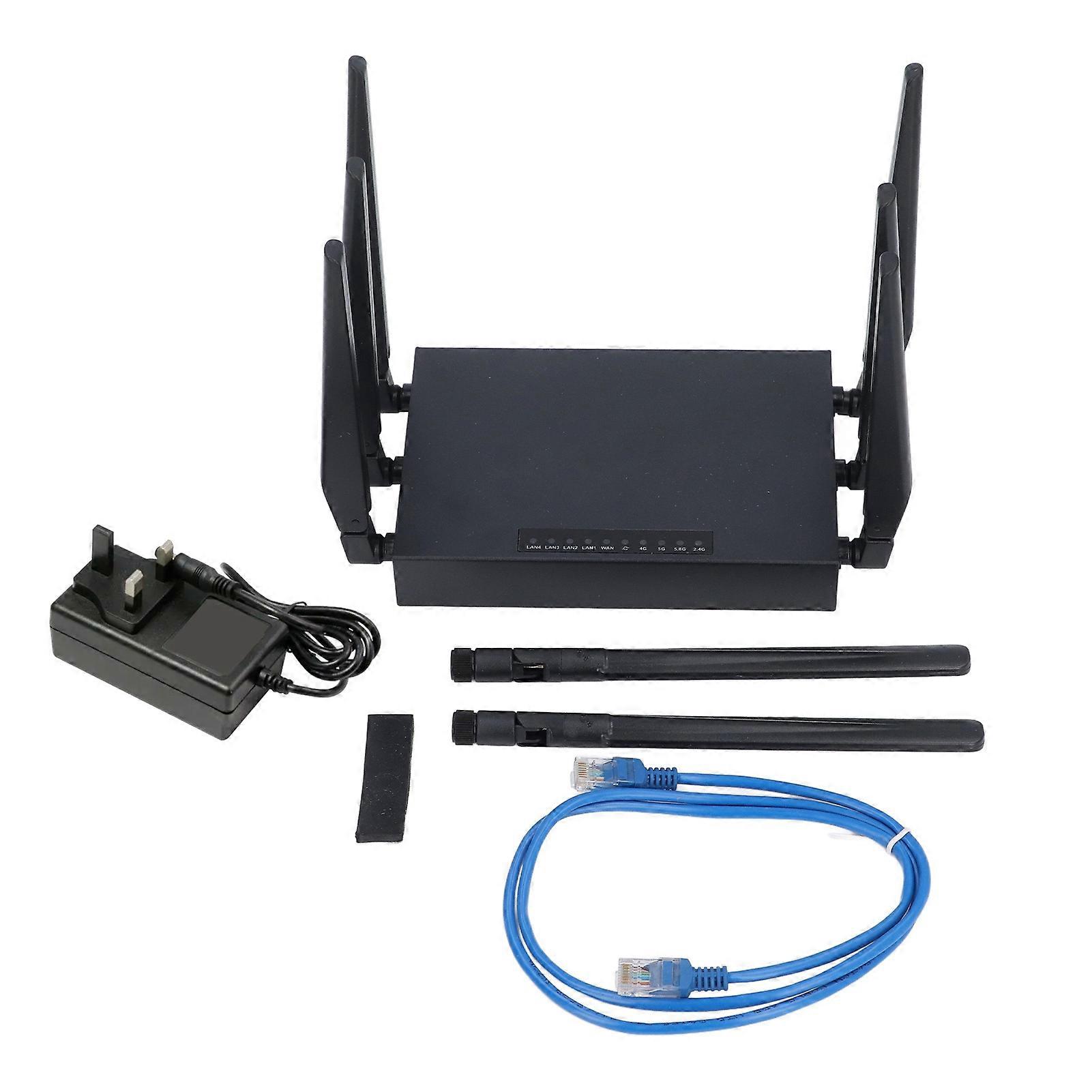 5G CPE Router with SIM Slot Dual Band WiFi6 1000Mbps Gigabit Ethernet 8 Antennas