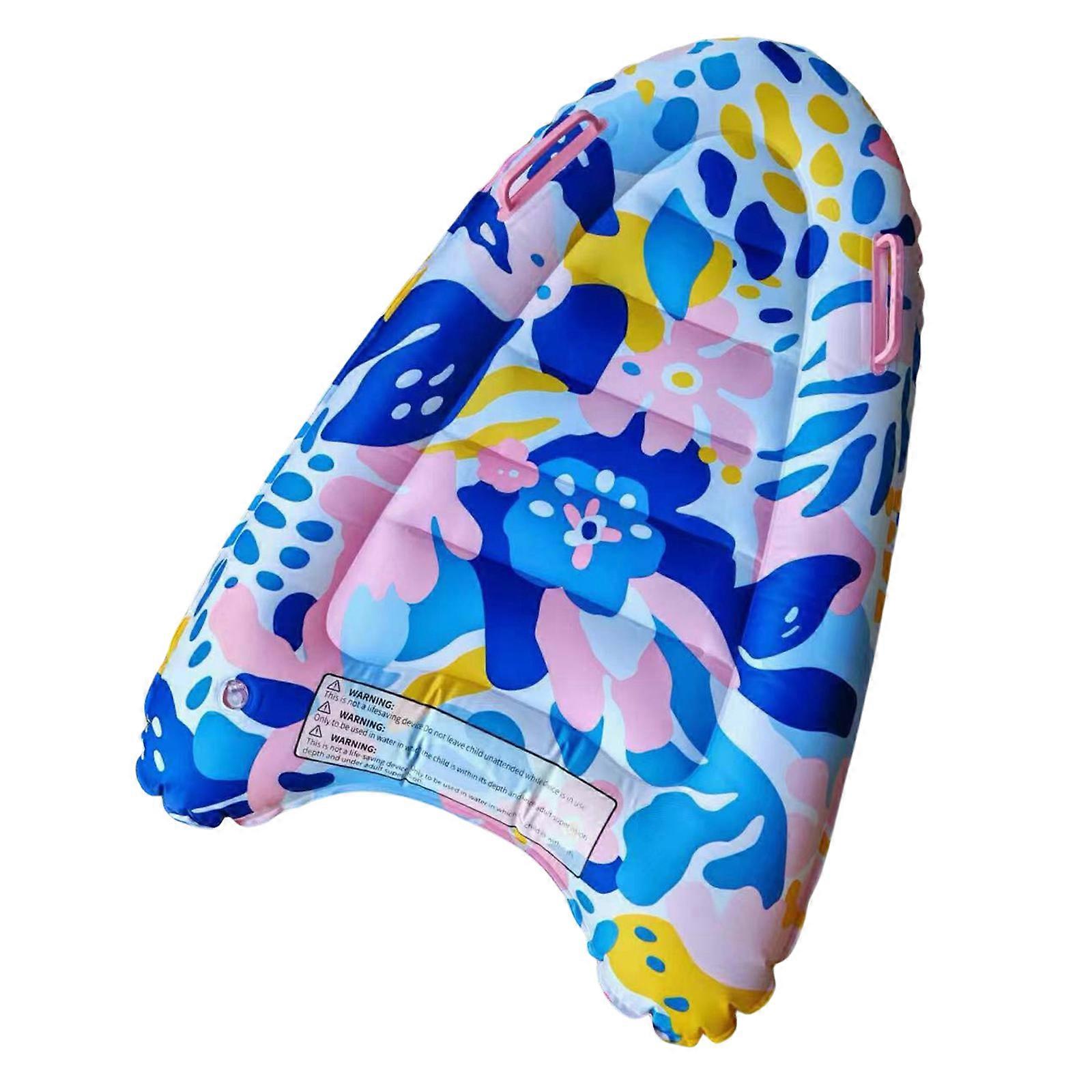 Outdoor Beach Floating Surfboard Pool Beach Pad with Handle Portable Bodyboard Water Sports Pool Surfboard Enduring Pink