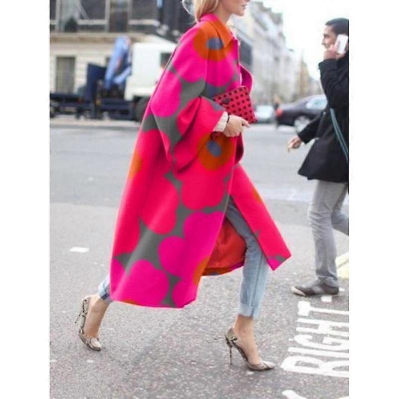 Women's Summer Long Flared Sleeve Printed Loose Jacket