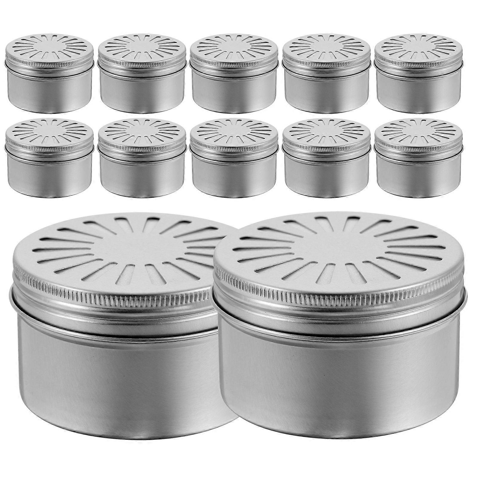 12pcs Refillable Aroma Cases with Hollow Lid for Aromatherapy Diffusers – Ideal for Home, Office & Travel Use