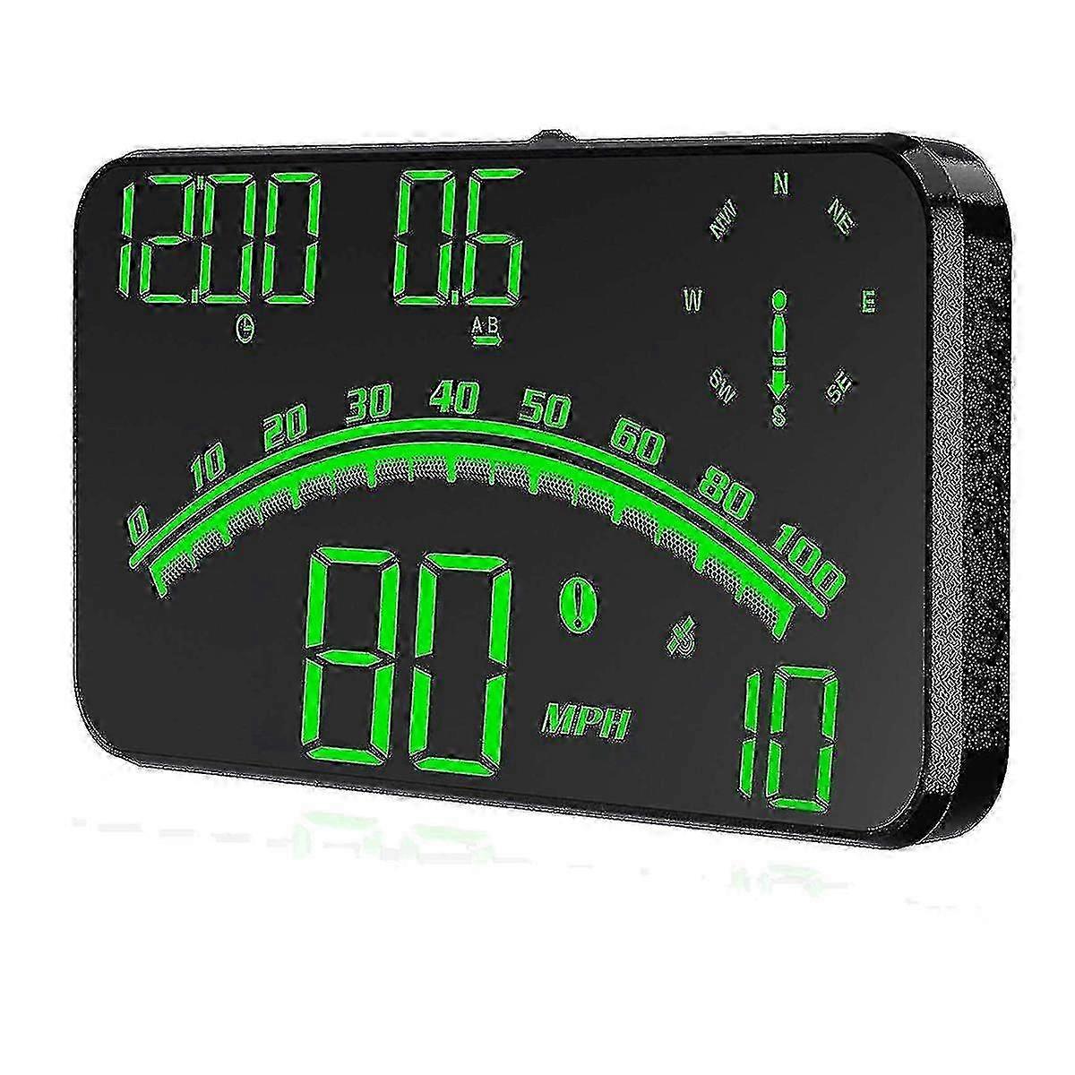 Auto GPS Tachometer HUD mit Kompass & Müdigkeitsalarm