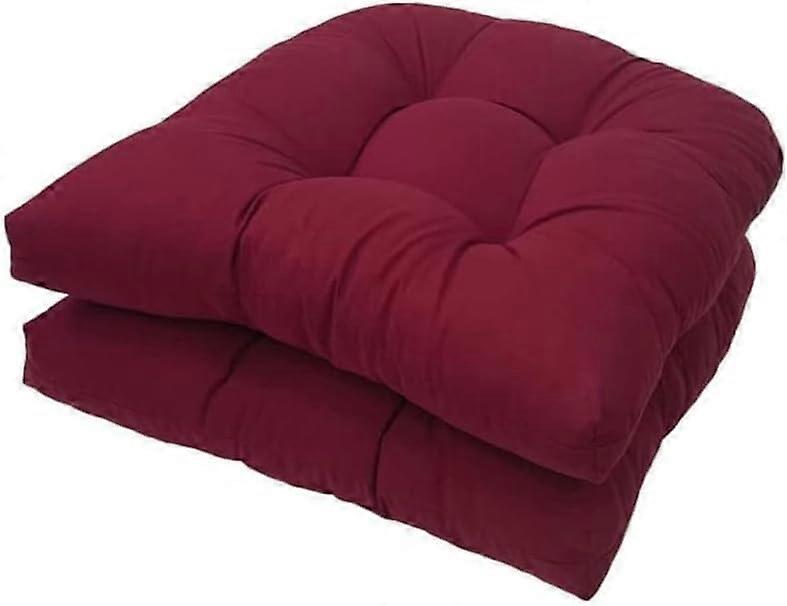Stuhlkissen 2er Set 48x48 cm Für Sessel, Bequeme Sitzpolster Für Gartenmöbel, Outdoor Sitzkissen Pad, Strapazierfähig
