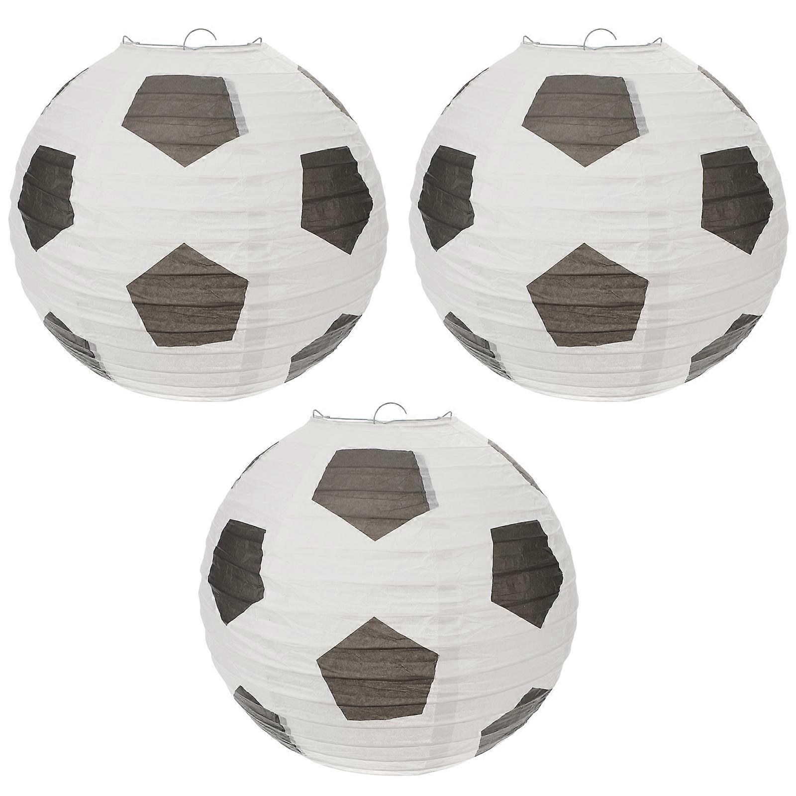 Festive Soccer Lanterns for Hanging Decor, Suitable for Various Gatherings
