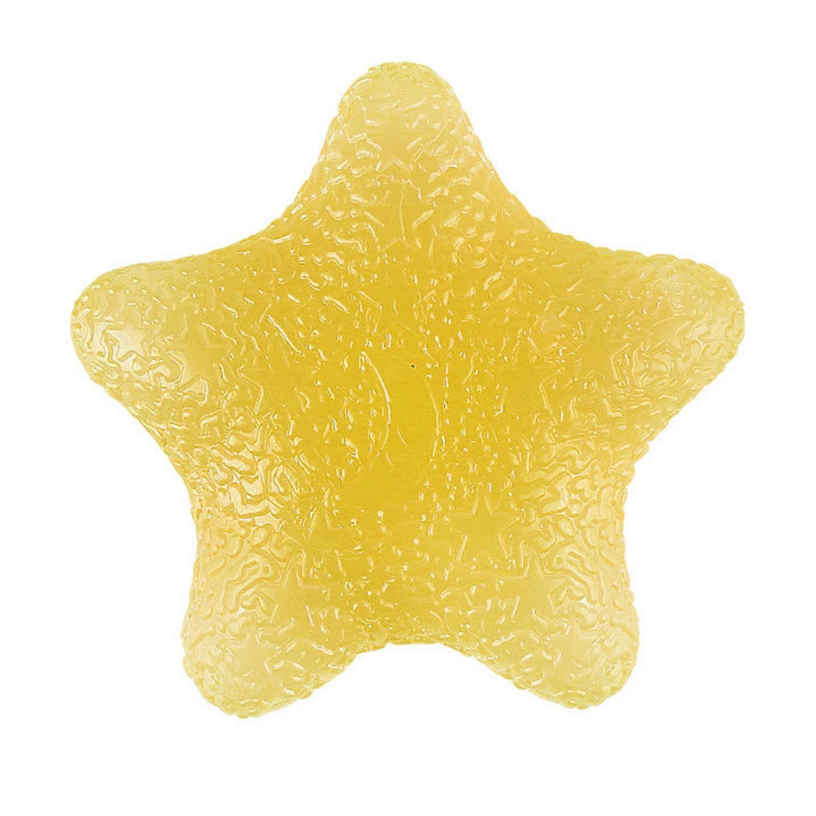 Finger Strength Builder Star Shape Hand Gripper Trainer SEBS Texture Finger Exerciser for Musicians and Gamers Training Yellow
