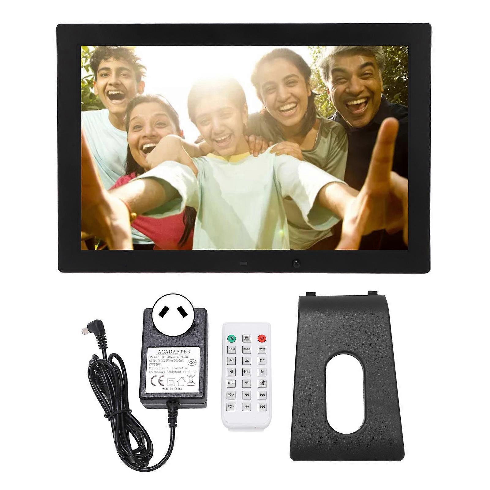 17" HD Digital Photo Frame - Motion Sensor, Video/Music Playback, Multifunctional, AU Plug