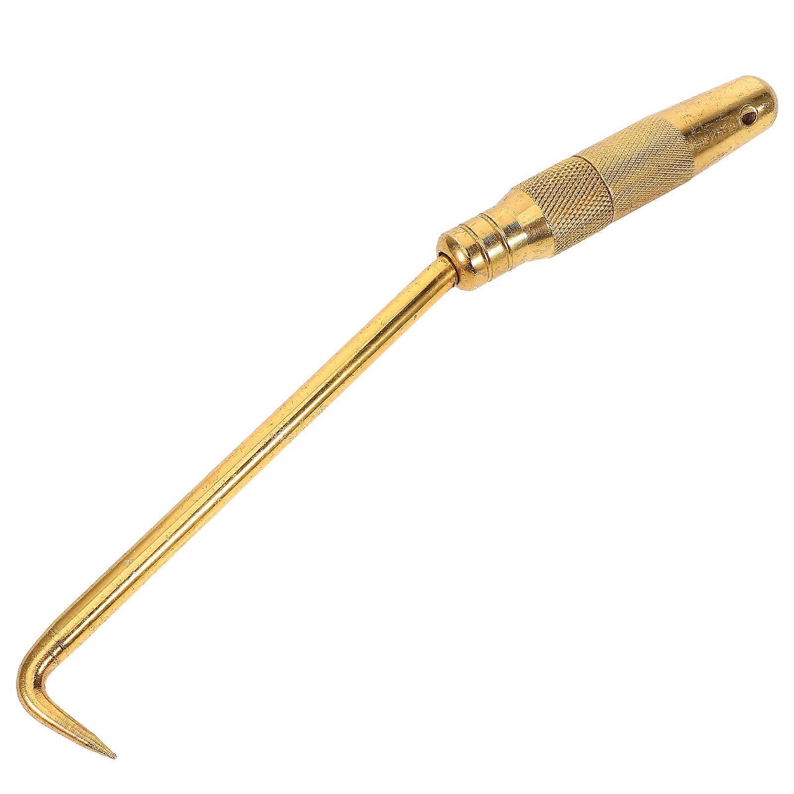 Tie Tool Portable Wire Twisting Fence Hook Tool Construction Use Golden 24.00X2.00X2.00CM 1Pcs