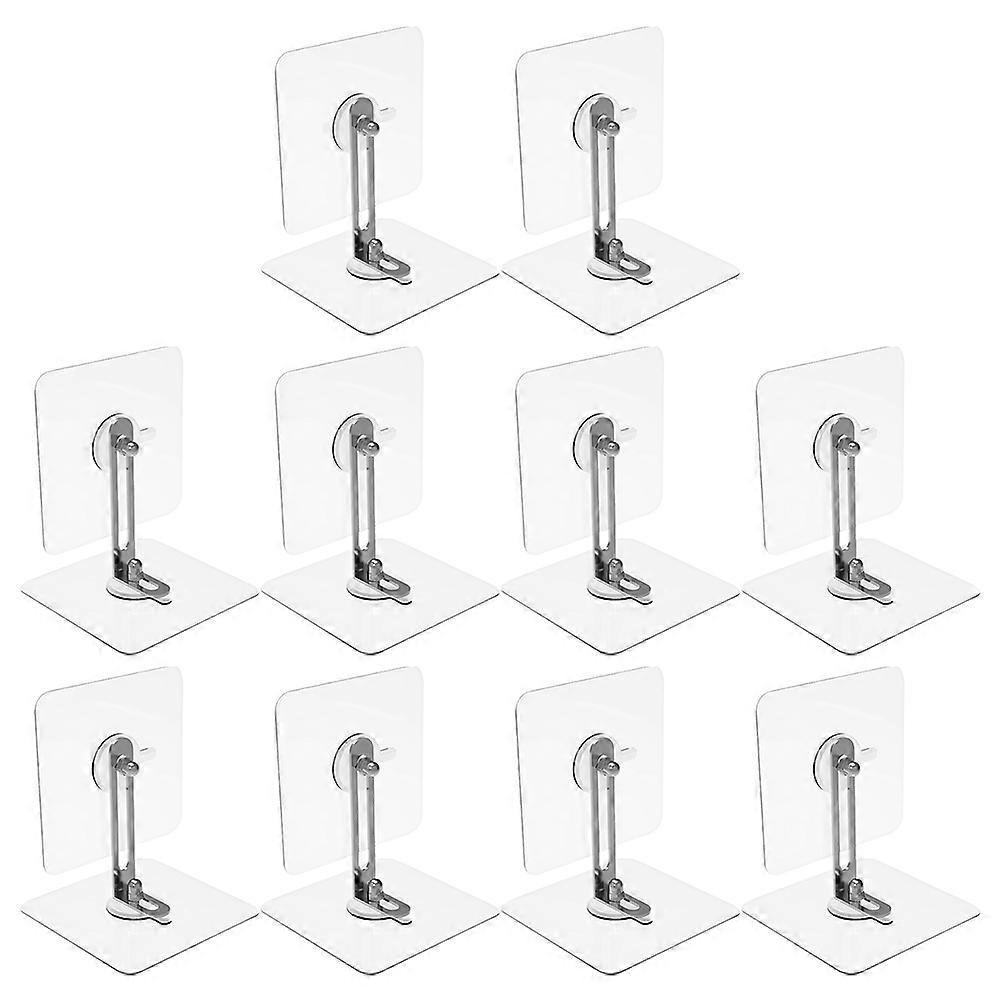 10 Sets No Drill Furniture Anchors Adhesive Wall Anchors for Tipping Prevention Durable Easy Installation Enhanced Stability for Bookcases Cabinets