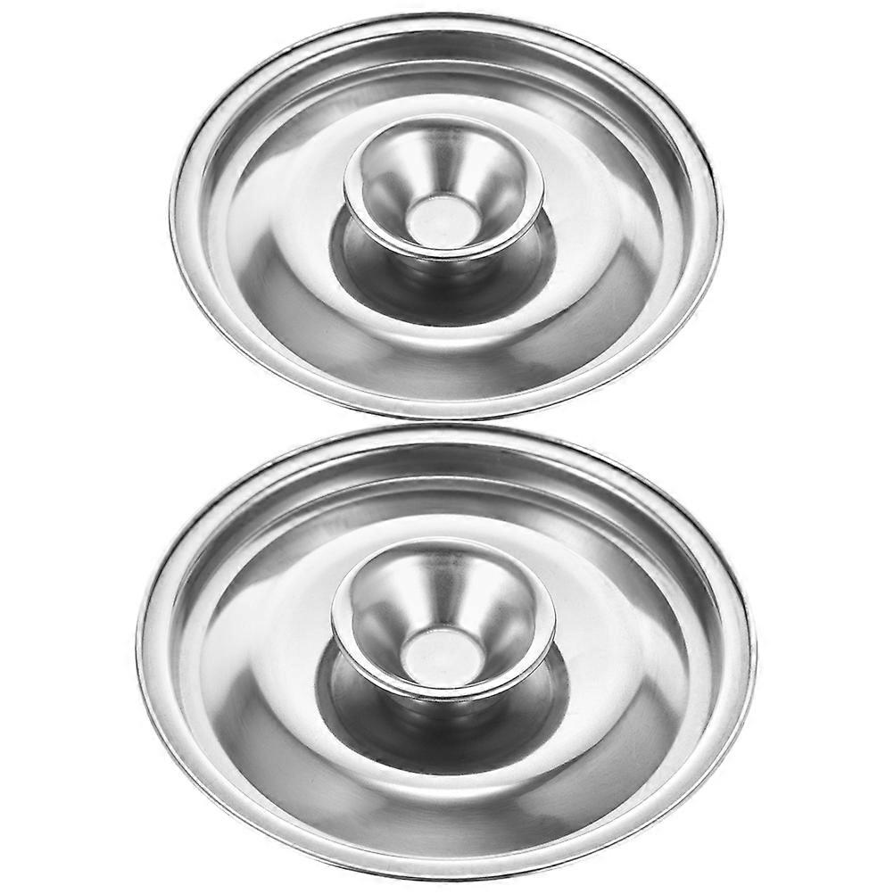 ステンレススチール製ソースパン蓋 2 個、オイルおよび調味料用の多目的キッチン収納カバー