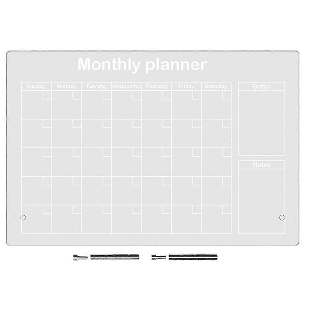 Clear Writing Board To Do List Board Transparent Memo Board Planning Board Desk Tabletop 30.00X20.00X0.10CM Reusable 1 Set