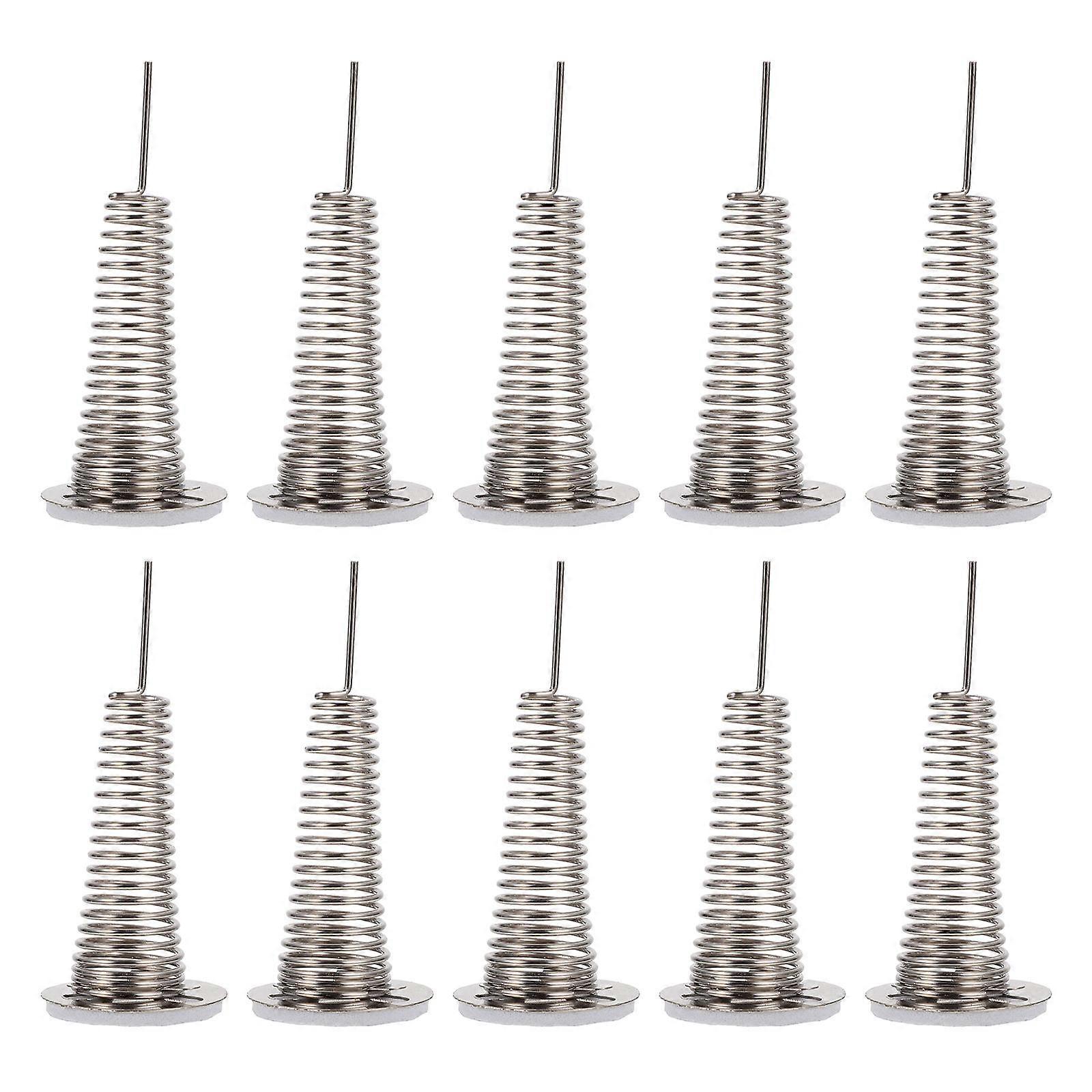 Shaking Doll Spring Base Iron Silver for Decor 10Pcs Professional Set