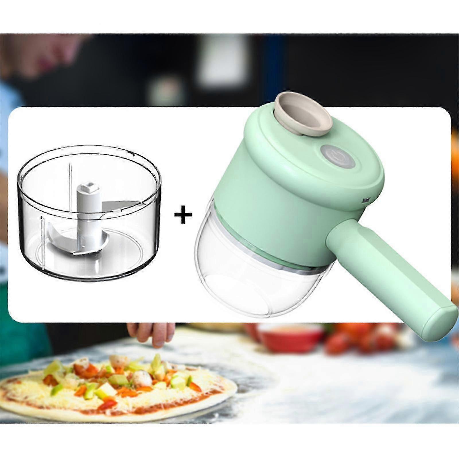 Handheld Electric Vegetable Cutter And Garlic Masher - Multi-functional Chopper - Abs Material