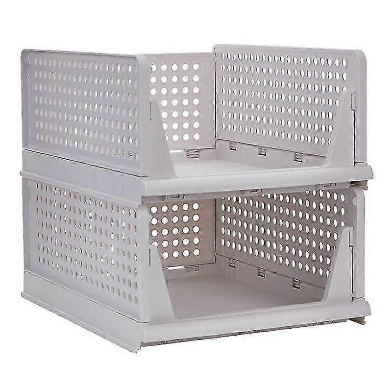 2 storeys high Stackable Wardrobe Organisers, Drawer Boxes, Cupboard Organisers, Stackable Storage Boxes, Plastic Storage Boxes, Drawer (33 x 43 x 18
