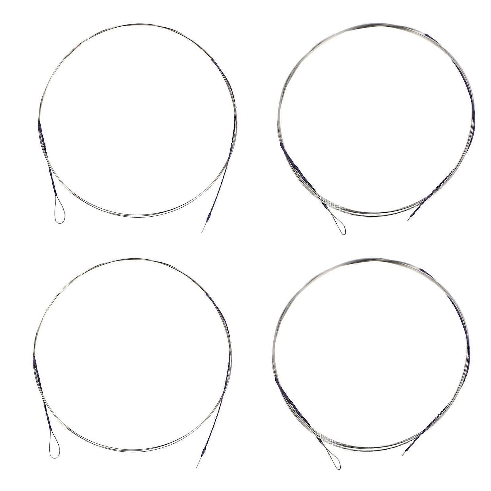 4pcs Professional Erhu Strings Music Wire Sturdy Strings Erhu Strings (Assorted Color)