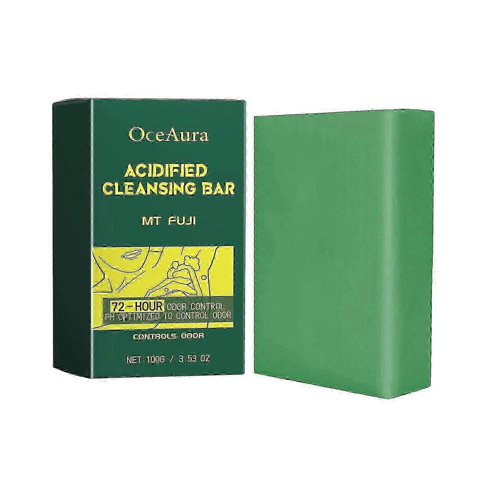 Acidified Cleansing Bar, Exercise Sweat Armpit Odor Body Bath Clean Deodorizing Odor Deodorizing Fragrance