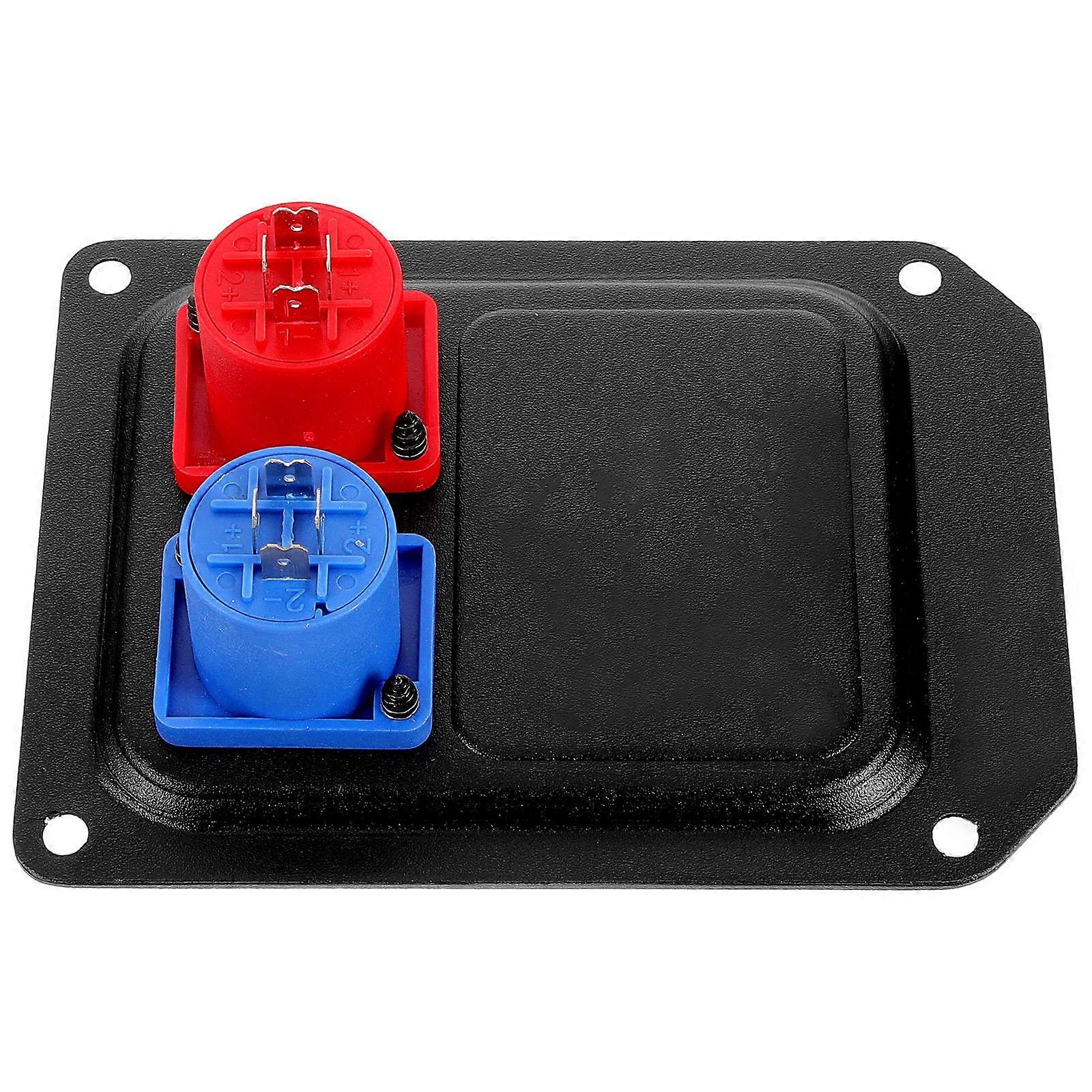 Speaker Connector Stage Speaker Double Holes Socket Panel Professional Audio Speaker Systems Aluminium Alloy Stability 1Set