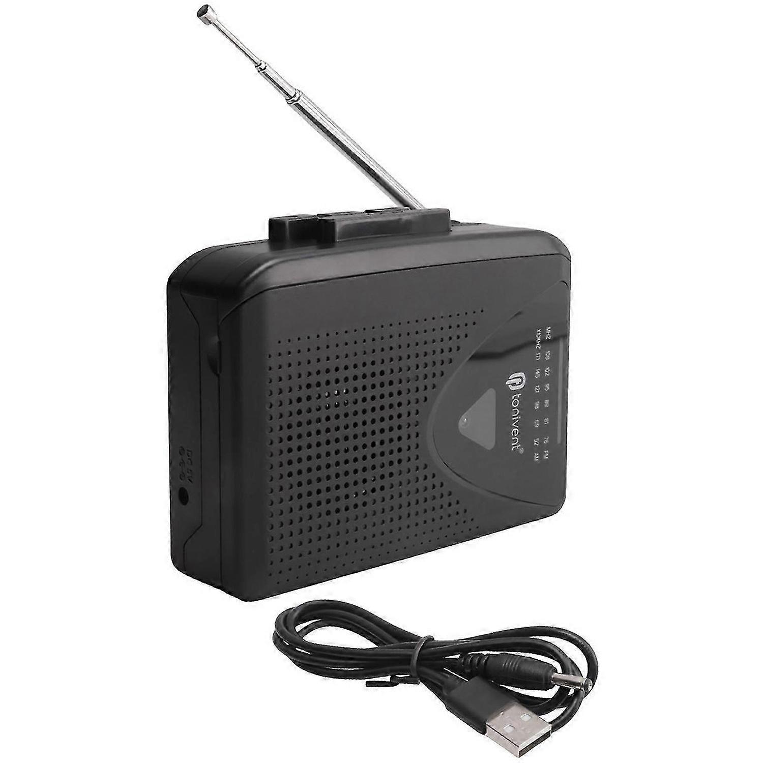 Portable Cassette Tape Player for Built-in Speaker AM/FM Radio with 3.5mm Eeadphone Jack