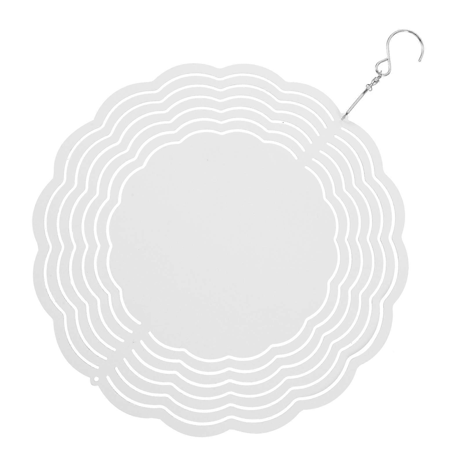 Aluminum Sublimation Ornament Blanks Round Sculpture Shape Diy Design Backyard 1Set