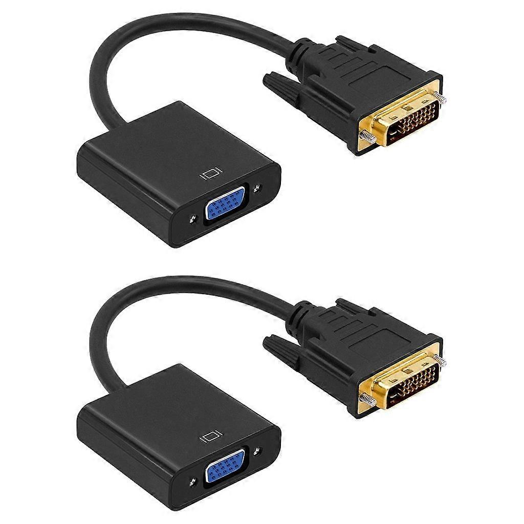 High Clear DVI D To VGA Adapter DVI-D24+1 to VGA For PC HDTV Displays