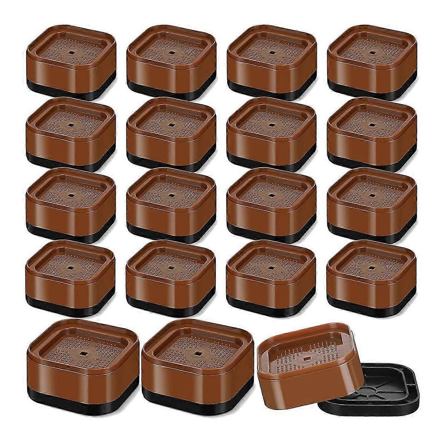 Furniture Risers Adjustable Bed Risers Desk Leg Risers 1.38Inch Stackable Heavy Duty Bed Lifts Riser