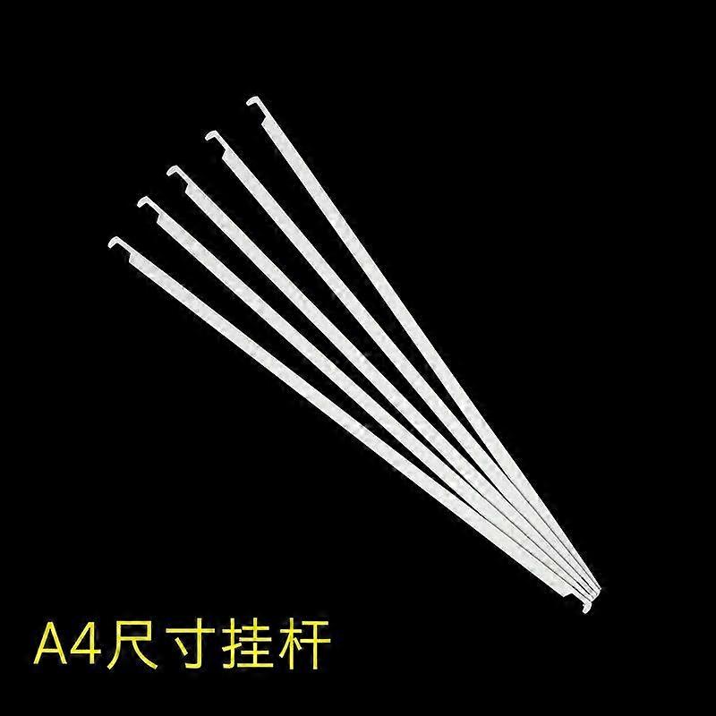 50pcs White Hanging File Rails Metal File Document Folder Sticks Heavy Duty File Storage Frame Accessories for Office School Home 32.5cm