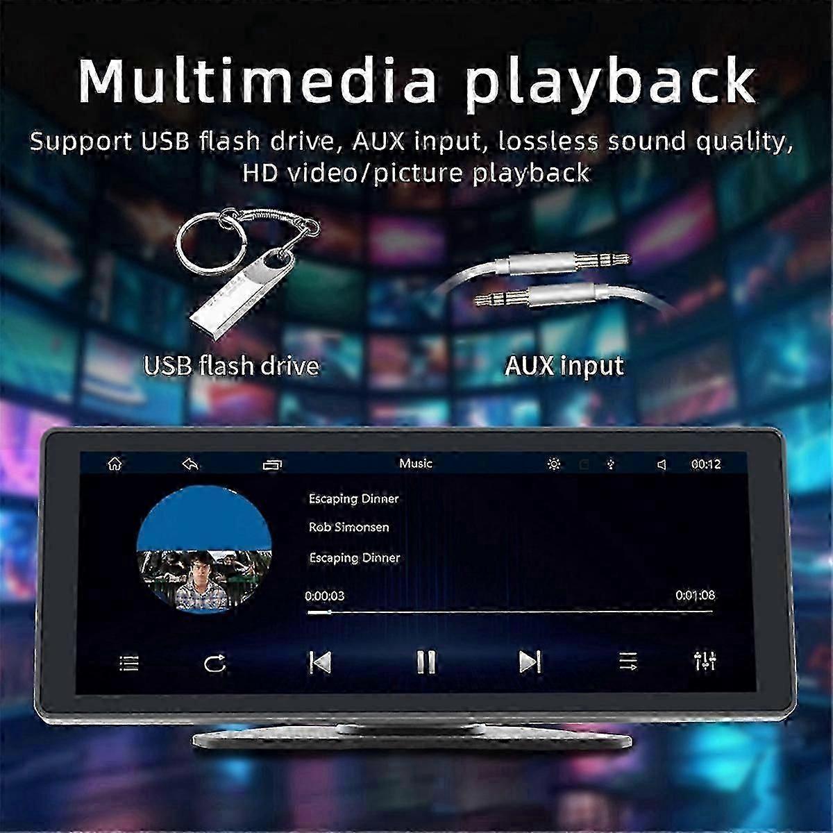 شاشة سيارة 10.26 بوصة بلوتوث نظام ملاحة GPS مشغل MP5 تلقائي