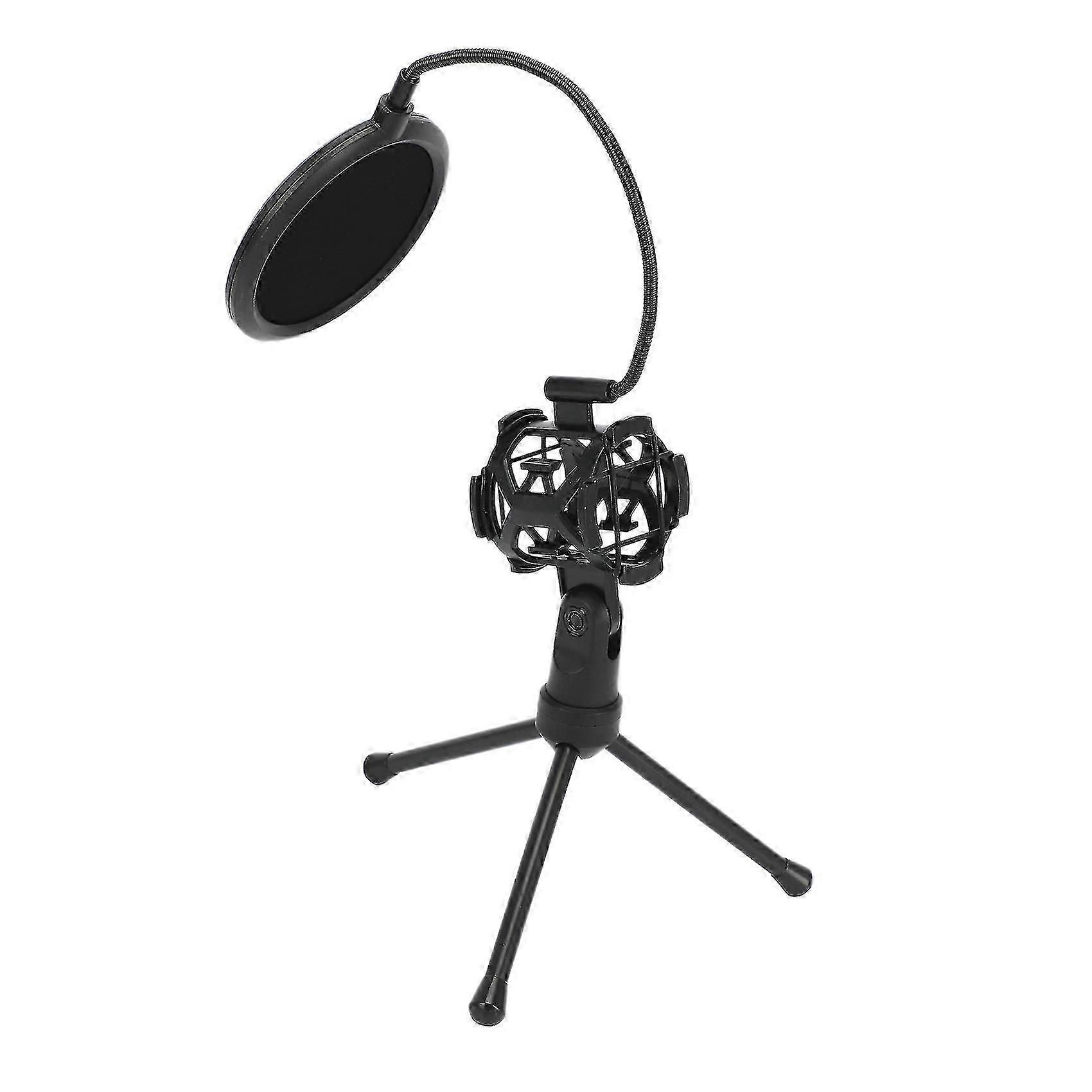 Portable Microphone Mic Shock Mount Studio Desktop Tripod Stand