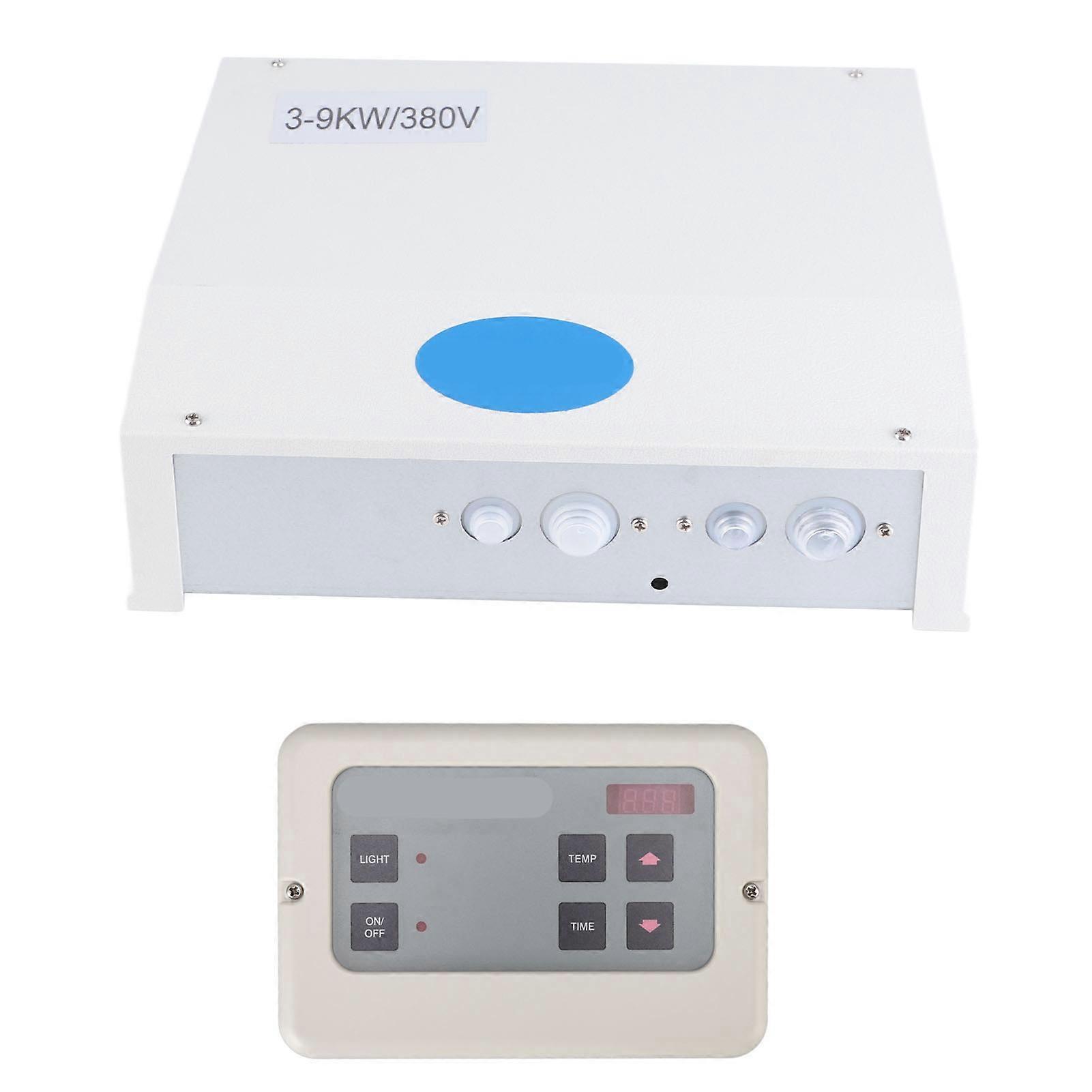380V Steam Engine Controller Sauna Stove Steam Generator External Controller for Sauna Spa Room White