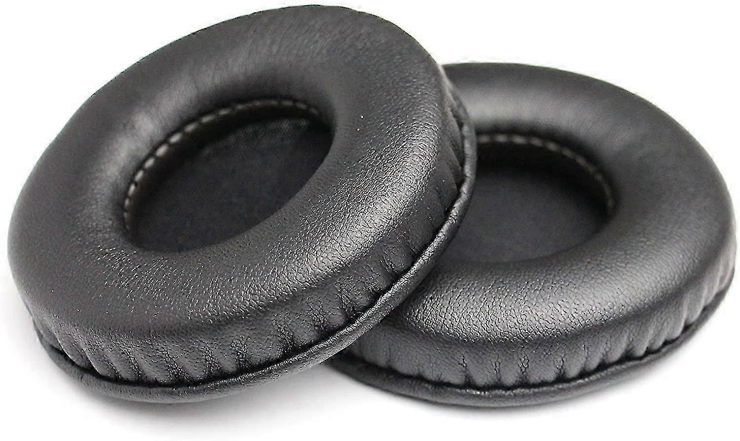 Replacement Earpads for Compatible Brands, Universal Diameter 75mm (1 Pair Black)