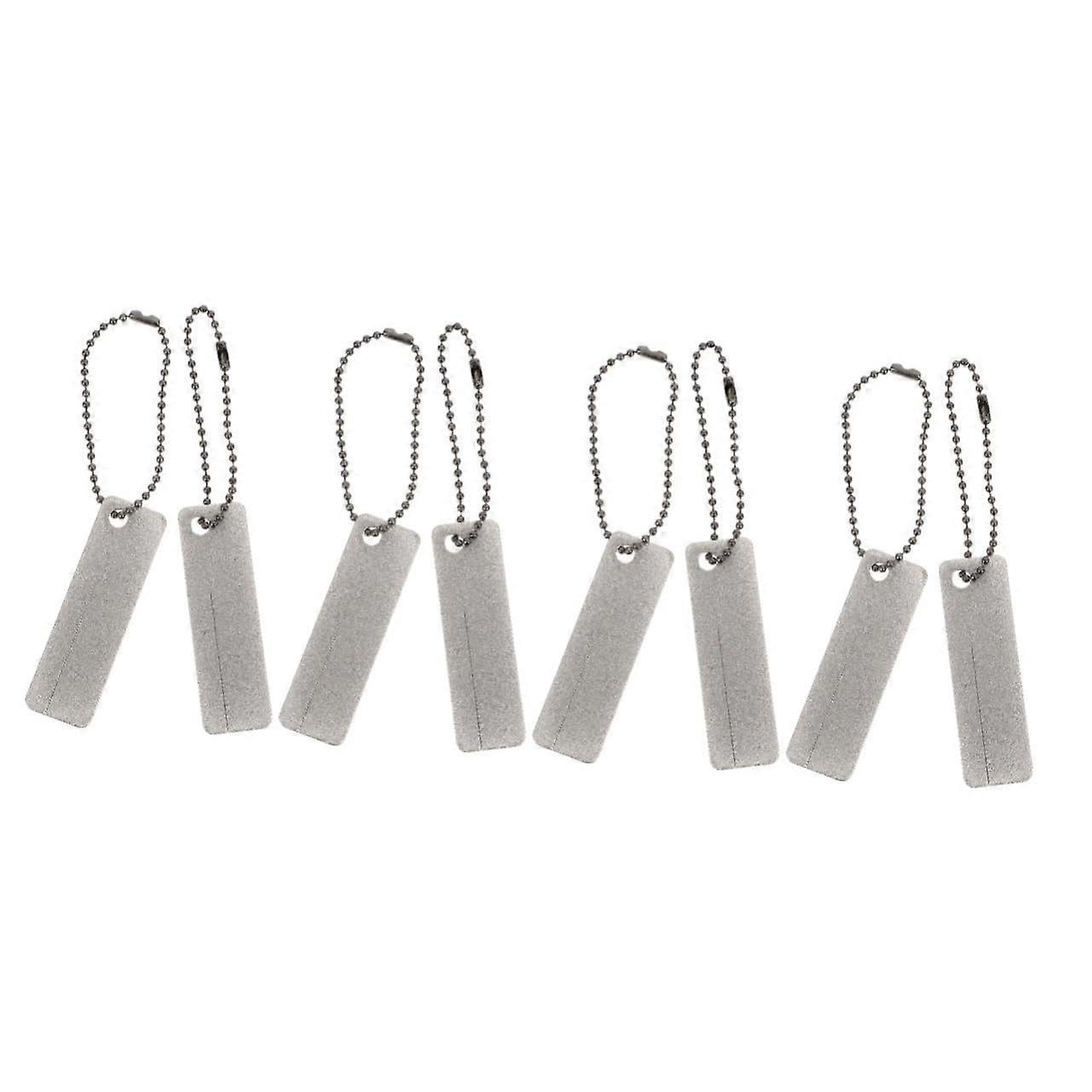 4-Piece Whetstone Sharpener Set, Diamond Sharpening Stones for Outdoor Use, 2 Silver Grind Stones, 4 Inches Each