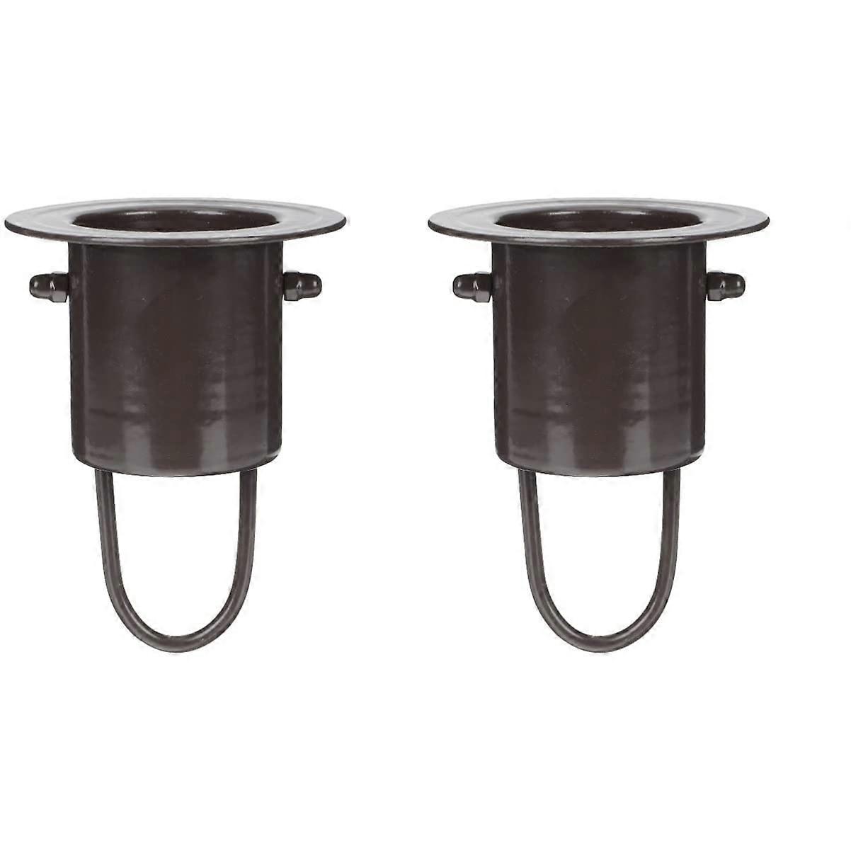 2 sets of rain chain parts made of aluminum alloy, rain chain adapters, decorative holders