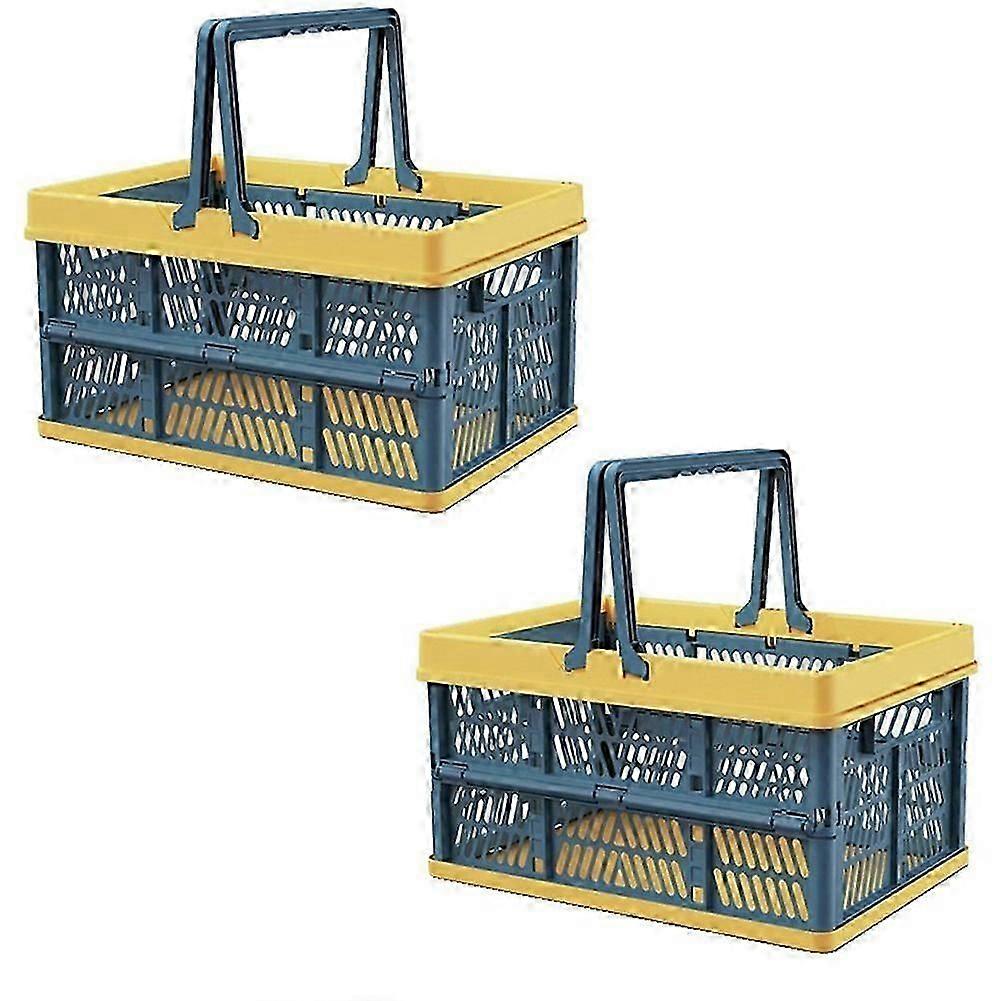 Folding Plastic Storage Basket Folding Storage Basket Folding Basket with Handle