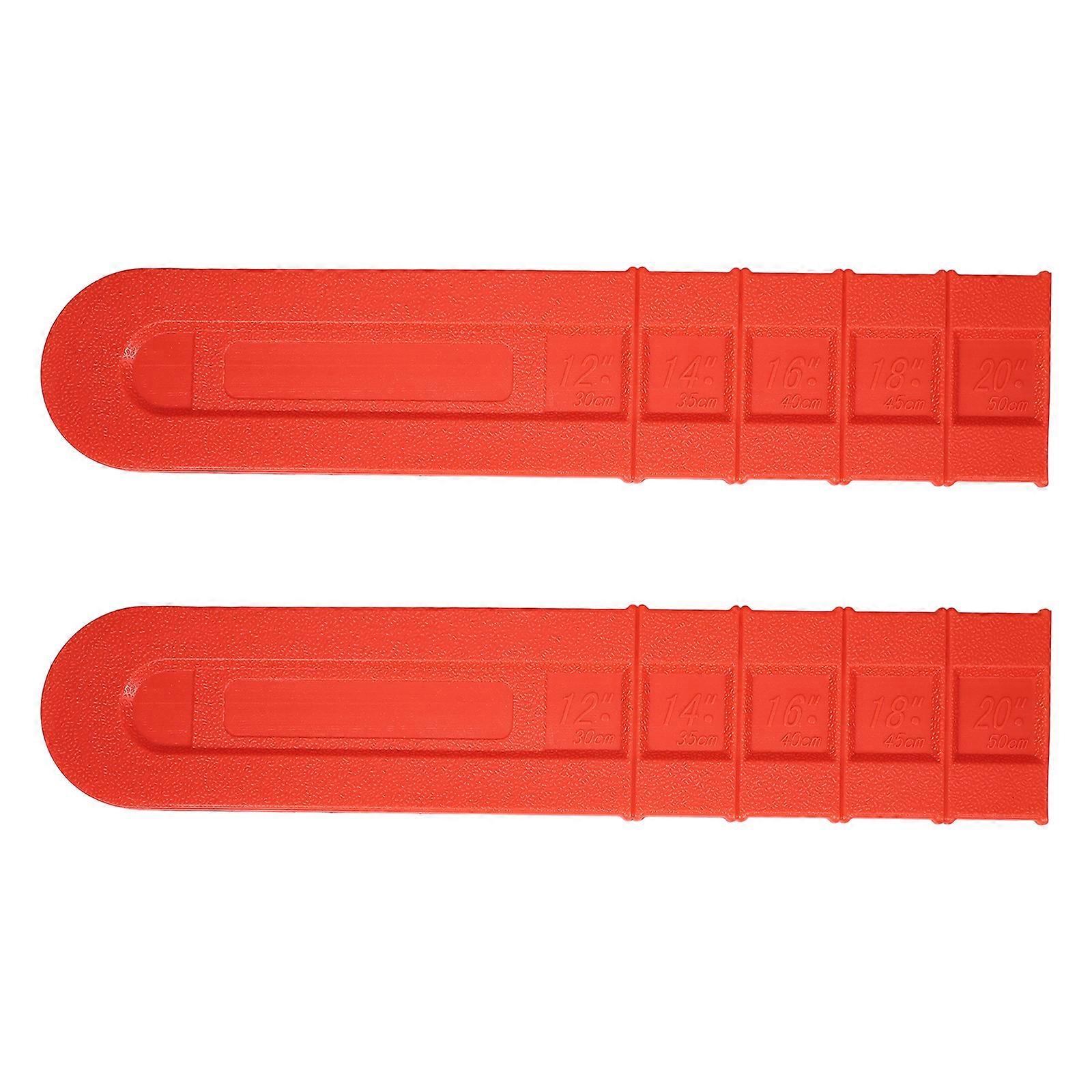 2pcs 12 Inch Universal Chainsaw Bar Case Plastic Scabbard Parts Protector Guide Sleeve