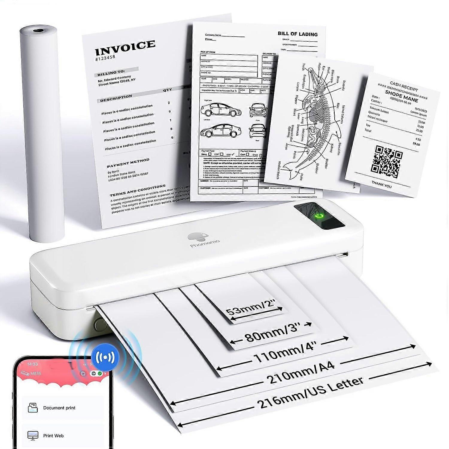 Phomemo M835 Wireless Bluetooth Thermal Printer M835
