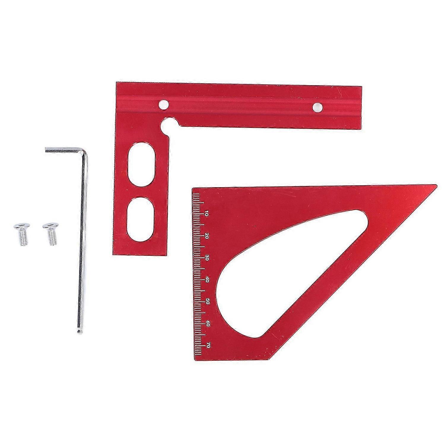 Angle Ruler 45 90 Degree Angle Aluminum Alloy Miter Protractor Multifunctional Measuring Tool for Woodworking