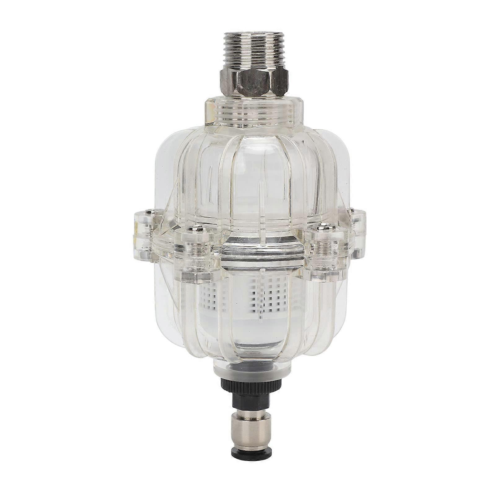 AD400 Transparenter Luftkompressor Filter Öl-Wasser-Abscheider 1/2 Zoll Ablassventil