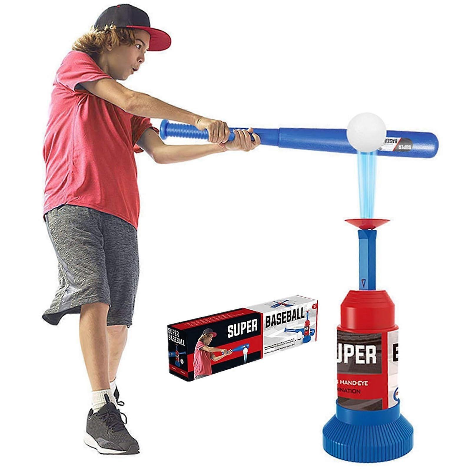 Automatic Tee Ball Launcher for Kids Baseball Set for Outdoor Indoor Play